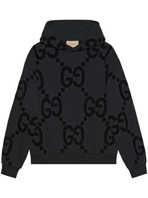 gucci fleece hoodie|farfetch gucci hoodie.